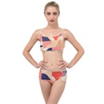 Minimalist Pattern With Simple Lines And Shapes, Creating A Clean And Modern Aesthe Layered Top Bikini Set