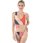 Minimalist Pattern With Simple Lines And Shapes, Creating A Clean And Modern Aesthe High Leg Strappy Swimsuit