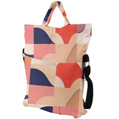 Fold Over Handle Tote Bag 