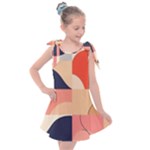 Minimalist Pattern With Simple Lines And Shapes, Creating A Clean And Modern Aesthe Kids  Tie Up Tunic Dress