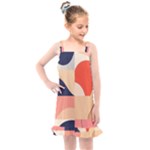 Minimalist Pattern With Simple Lines And Shapes, Creating A Clean And Modern Aesthe Kids  Overall Dress