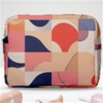 Minimalist Pattern With Simple Lines And Shapes, Creating A Clean And Modern Aesthe Make Up Pouch (Large)