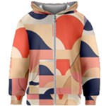 Minimalist Pattern With Simple Lines And Shapes, Creating A Clean And Modern Aesthe Kids  Zipper Hoodie Without Drawstring