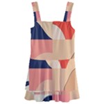 Minimalist Pattern With Simple Lines And Shapes, Creating A Clean And Modern Aesthe Kids  Layered Skirt Swimsuit