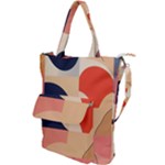 Minimalist Pattern With Simple Lines And Shapes, Creating A Clean And Modern Aesthe Shoulder Tote Bag