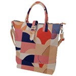 Minimalist Pattern With Simple Lines And Shapes, Creating A Clean And Modern Aesthe Buckle Top Tote Bag