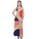 Minimalist Pattern With Simple Lines And Shapes, Creating A Clean And Modern Aesthe Sleeveless Velour Maxi Dress