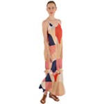 Minimalist Pattern With Simple Lines And Shapes, Creating A Clean And Modern Aesthe Cami Maxi Ruffle Chiffon Dress