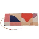 Minimalist Pattern With Simple Lines And Shapes, Creating A Clean And Modern Aesthe Roll Up Canvas Pencil Holder (S)