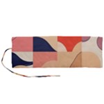 Minimalist Pattern With Simple Lines And Shapes, Creating A Clean And Modern Aesthe Roll Up Canvas Pencil Holder (M)