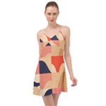 Minimalist Pattern With Simple Lines And Shapes, Creating A Clean And Modern Aesthe Summer Time Chiffon Dress