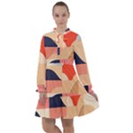 Minimalist Pattern With Simple Lines And Shapes, Creating A Clean And Modern Aesthe All Frills Dress