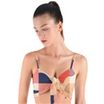 Minimalist Pattern With Simple Lines And Shapes, Creating A Clean And Modern Aesthe Woven Tie Front Bralet