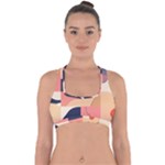 Minimalist Pattern With Simple Lines And Shapes, Creating A Clean And Modern Aesthe Cross Back Hipster Bikini Top 