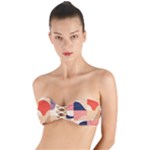 Minimalist Pattern With Simple Lines And Shapes, Creating A Clean And Modern Aesthe Twist Bandeau Bikini Top