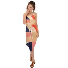 Waist Tie Cover Up Chiffon Dress 