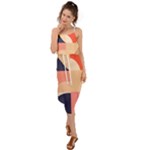 Minimalist Pattern With Simple Lines And Shapes, Creating A Clean And Modern Aesthe Waist Tie Cover Up Chiffon Dress