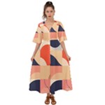 Minimalist Pattern With Simple Lines And Shapes, Creating A Clean And Modern Aesthe Kimono Sleeve Boho Dress