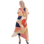 Minimalist Pattern With Simple Lines And Shapes, Creating A Clean And Modern Aesthe Cross Front Sharkbite Hem Maxi Dress