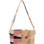 Minimalist Pattern With Simple Lines And Shapes, Creating A Clean And Modern Aesthe Removable Strap Clutch Bag