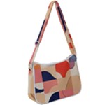 Minimalist Pattern With Simple Lines And Shapes, Creating A Clean And Modern Aesthe Zip Up Shoulder Bag