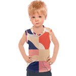 Minimalist Pattern With Simple Lines And Shapes, Creating A Clean And Modern Aesthe Kids  Sport Tank Top