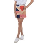 Minimalist Pattern With Simple Lines And Shapes, Creating A Clean And Modern Aesthe Kids  Tennis Skirt