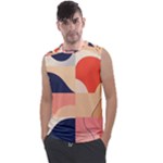 Minimalist Pattern With Simple Lines And Shapes, Creating A Clean And Modern Aesthe Men s Regular Tank Top