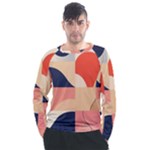 Minimalist Pattern With Simple Lines And Shapes, Creating A Clean And Modern Aesthe Men s Long Sleeve Raglan T-Shirt