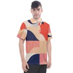 Minimalist Pattern With Simple Lines And Shapes, Creating A Clean And Modern Aesthe Men s Polo T-Shirt