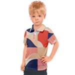 Minimalist Pattern With Simple Lines And Shapes, Creating A Clean And Modern Aesthe Kids  Polo T-Shirt