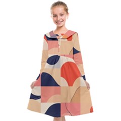 Minimalist Pattern With Simple Lines And Shapes, Creating A Clean And Modern Aesthe Kids  Midi Sailor Dress from ArtsNow.com