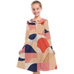 Minimalist Pattern With Simple Lines And Shapes, Creating A Clean And Modern Aesthe Kids  Midi Sailor Dress