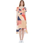 Minimalist Pattern With Simple Lines And Shapes, Creating A Clean And Modern Aesthe High Low Boho Dress