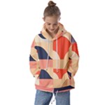 Minimalist Pattern With Simple Lines And Shapes, Creating A Clean And Modern Aesthe Kids  Oversized Hoodie