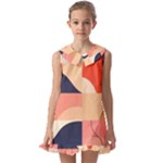 Minimalist Pattern With Simple Lines And Shapes, Creating A Clean And Modern Aesthe Kids  Pilgrim Collar Ruffle Hem Dress