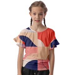 Kids  Cut Out Flutter Sleeves 