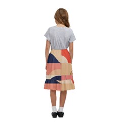 Kids  Ruffle Flared Wrap Midi Skirt 