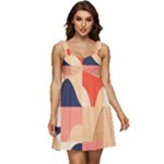 Minimalist Pattern With Simple Lines And Shapes, Creating A Clean And Modern Aesthe Ruffle Strap Babydoll Chiffon Dress