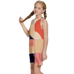 Kids  Halter Collar Waist Tie Chiffon Dress 