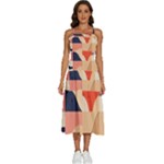 Minimalist Pattern With Simple Lines And Shapes, Creating A Clean And Modern Aesthe Sleeveless Shoulder Straps Boho Dress