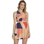 Minimalist Pattern With Simple Lines And Shapes, Creating A Clean And Modern Aesthe Sleeveless High Waist Mini Dress