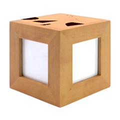 Wood Photo Frame Cube 