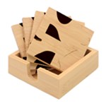 Minimalist Pattern With Simple Lines And Shapes, Creating A Clean And Modern Aesthe Bamboo Coaster Set