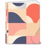 Minimalist Pattern With Simple Lines And Shapes, Creating A Clean And Modern Aesthe 8  x 10  Hardcover Notebook