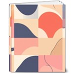 Minimalist Pattern With Simple Lines And Shapes, Creating A Clean And Modern Aesthe 8  x 10  Softcover Notebook