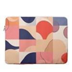 Minimalist Pattern With Simple Lines And Shapes, Creating A Clean And Modern Aesthe 15  Vertical Laptop Sleeve Case With Pocket