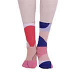 Minimalist Pattern With Simple Lines And Shapes, Creating A Clean And Modern Aesthe Smooth Crew Length Tube Socks