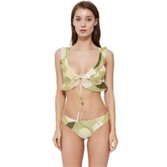 Low Cut Ruffle Edge Bikini Set 