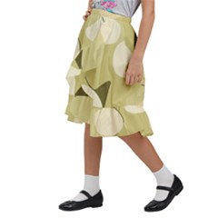 Kids  Ruffle Flared Wrap Midi Skirt 